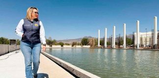 Yarabí Ávila realiza recorrido en construcción de alberca Olímpica de la UMSNH; avanzan los trabajos