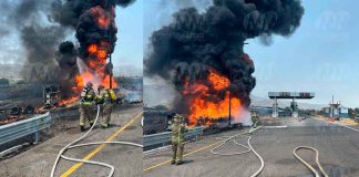 #Video #Seguimiento | Arde camión pipa en el entronque México-Guadalajara/Cuitzeo-Copándaro