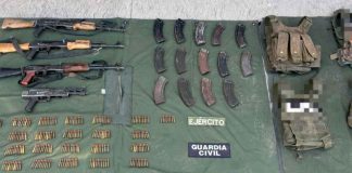 SSP y Defensa aseguran más de 350 cartuchos y cuatro fusiles en Buenavista