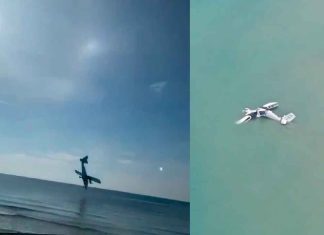 #VIDEO | Capitán decide redirigir la avioneta al mar para evitar bajas civiles, él y su tripulación no sobreviven #Internacional