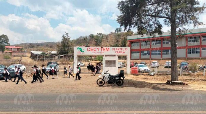 Falso reporte de balacera cerca del CECyTEM de Capula moviliza a policías