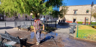 El Centro Histórico de Morelia, limpio y listo para la Semana Santa