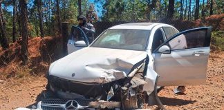 Tras persecución, SSP asegura a persona con camioneta robada en Uruapan