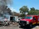 Se registra incendio en deshuesadero de vehículos en Morelia
