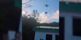 #Video #ImágenesFuertes | Como si fuera un juguete, adolescentes elevan a perrito con un dron mientras se ríen y burlan