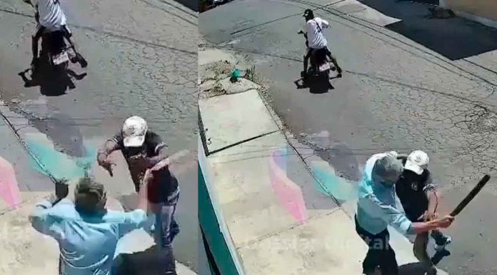 #Video | #EnMéxico: Abuelito frustra asalto a machetazos en su papelería