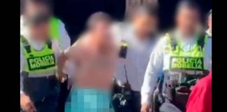 #VIDEO | Así se dio la detención del hombre que caminaba desnudo en el Centro de Morelia