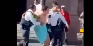 #VIDEO | Detienen en la Catedral de Morelia a hombre semidesnudo