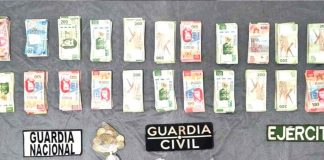 SSP detiene a dos hombres con droga y más de 250 mil pesos en efectivo