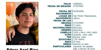 Desaparece joven al salir de clases en #México; sus padres lo buscan