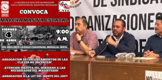 ¡Calma! Marcharán alrededor de 40 organizaciones sindicales el día de mañana en la capital michoacana