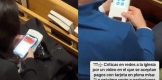 #VIDEO | ¡Qué modernos! Iglesia acepta pagos de diezmo con tarjeta y desata polémica en redes