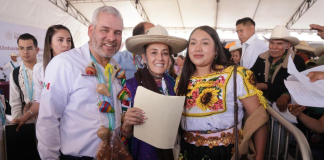 Encabeza Claudia Sheinbaum Pardo Asamblea Regional del Plan de Justicia del Pueblo P’urhépecha en Cheranástico