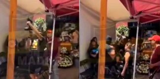 #VIDEO | Hombre encapuchado realiza disparos durante funeral de #México