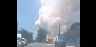 #VIDEO | Explota taller clandestino de pirotecnia en Edomex