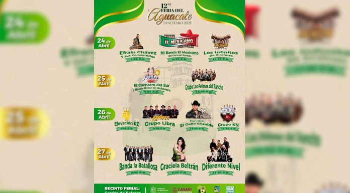 Tancítaro se prepara para su 12ª Feria del Aguacate