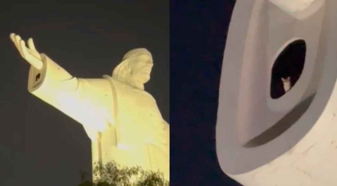 #Video | Gato sorprende en redes tras ser captado en la cima de la estatua del Cristo de la Concordia en Bolivia