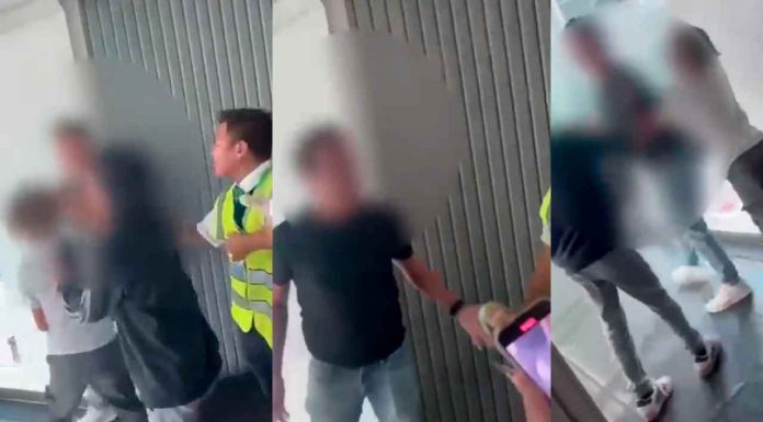 #Video | Bajan de vuelo a hombre que agredió física y verbalmente a sobrecargos en #México