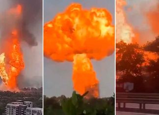 #Video | Malasia: una poderosa explosión generó un masivo incendio en Kuala Lumpur