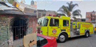Se registra incendio de domicilio en la colonia Carlos Rivas Larrauri, en Morelia