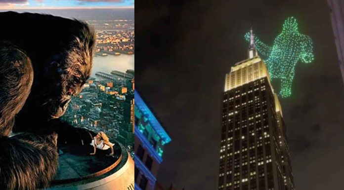 #Viral #VIDEO | ¡Épico y Viral! King Kong “regresa” al Empire State gracias a un show de drones en Nueva York