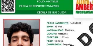 Localizan a adolescente de 15 años reportado desaparecido en Morelia