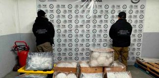 En Baja California se ejecutaron dos cateos y se incautaron diversos paquetes con metanfetamina y cocaína