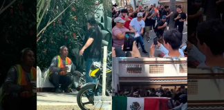 #VIDEOS | #MéxicoMágico: Organizan carne asada afuera de casa del extranjero que corrió a un albañil que descansaba en la calle
