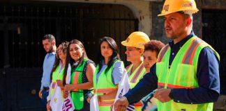 Inicio de obra en la calle Abasolo en Jiquilpan