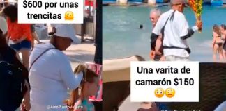 #VIDEO | “No todos ganamos en dólares”: Critican a vendedores de Vallarta por cobrar $600 por hacer trenzitas y $80 por un mango