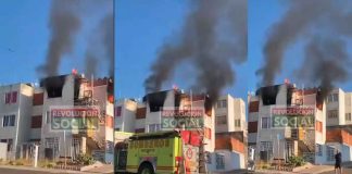 #Video | Se incendia departamento en el Fracc. Jardín de la Montaña en salida a Quiroga