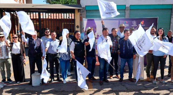 Julio Arreola da banderazo de arranque al Operativo de Seguridad de Semana Santa 2025 en Pátzcuaro