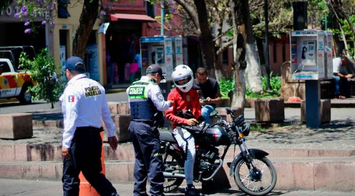 Policía Morelia intensifica operativos a motociclistas para frenar accidentes y delitos