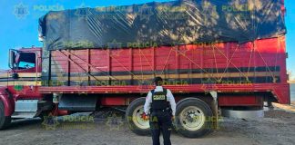 Policía Morelia recupera tractocamión con reporte de robo en colonia La Morita