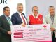 Entrega Bedolla donativo por más de 8 mdp a la Cruz Roja