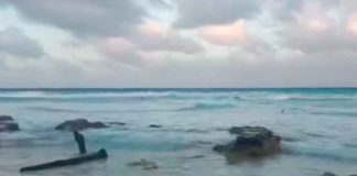#Video | Turista desaparece tras ser arrastrado por corriente en Cancún