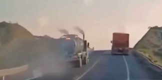 #Video | Trailero frustra asalto con valentía en Coahuila y se vuelve viral