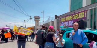 #Video | Manifestantes Exigen Libertad para Carlota “N” en los Juzgados de Chalco