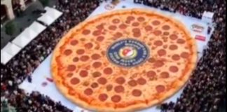 #Video | Pizza gigante Napolitana: Un récord mundial para el libro Guinness