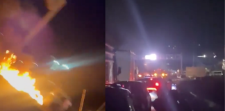 #VIDEOS | Transportistas bloquean carretera a la altura de Tarímbaro; exigen que el conductor de la unidad 23 aparezca