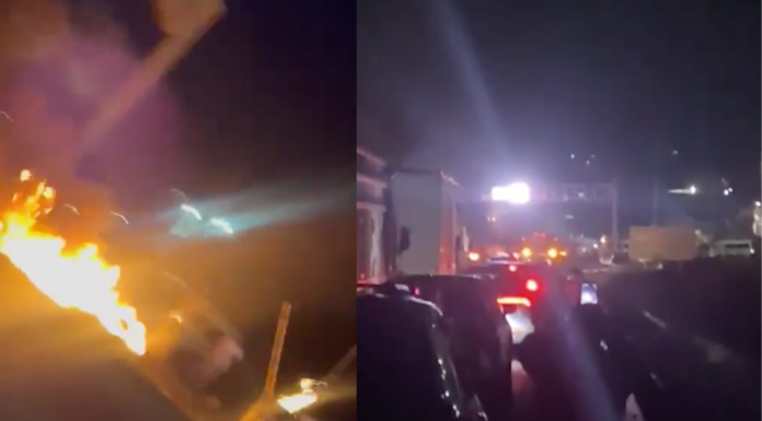 #VIDEOS | Transportistas bloquean carretera a la altura de Tarímbaro; exigen que el conductor de la unidad 23 aparezca