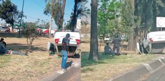 #Video #Actualización | Identifican al herido tras volcadura de auto en el libramiento norte de Morelia