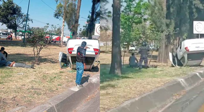 #Video #Actualización | Identifican al herido tras volcadura de auto en el libramiento norte de Morelia