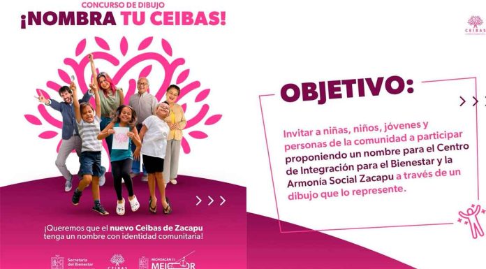 Participa en el concurso de dibujo para nombrar al nuevo CEIBAS Zacapu