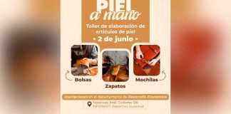 Llega a Zacapu el taller “Piel a mano” para aprender a hacer artículos únicos