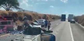 #VIDEO | Aparatoso accidente deja al menos 2 muertos en la autopista México-Guadalajara
