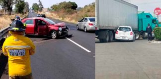 Se registran 2 accidentes vehiculares en distintos puntos del municipio de Morelia