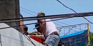 #VIDEO | 🚨 Albañil sufre fuerte descarga eléctrica en Zamora al tocar cables de alta tensión