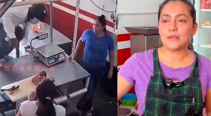 #VIDEO | #EnMéxico: “Se actuó por instinto”, mujeres frustran asalto en carnicería; pensaron que era una broma