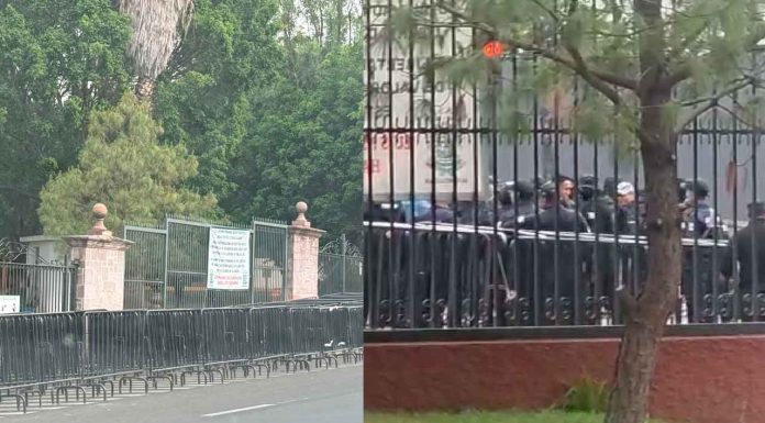 #VIDEO #AlMomento || Comuneros de Arantepacua se manifiestan a las afueras de Casa Michoacán; exigen conclusión de dos obras